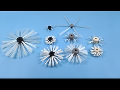 পাইপ কোটিং এবং স্প্রে করার জন্য POM কোর সহ 50 মিমি সাদা নাইলন পাইপ কোটিং ব্রাশ